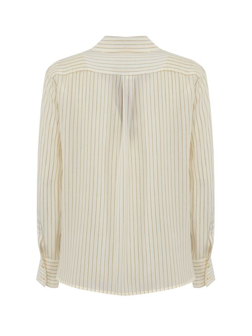 Camicia Lama in crepe de chine Bianco/Beige MAX MARA STUDIO | 2516111031600002